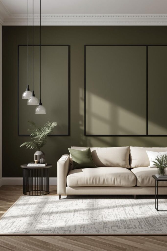 Curated Black Frame Gallery Wall with Mixed Print Sizes