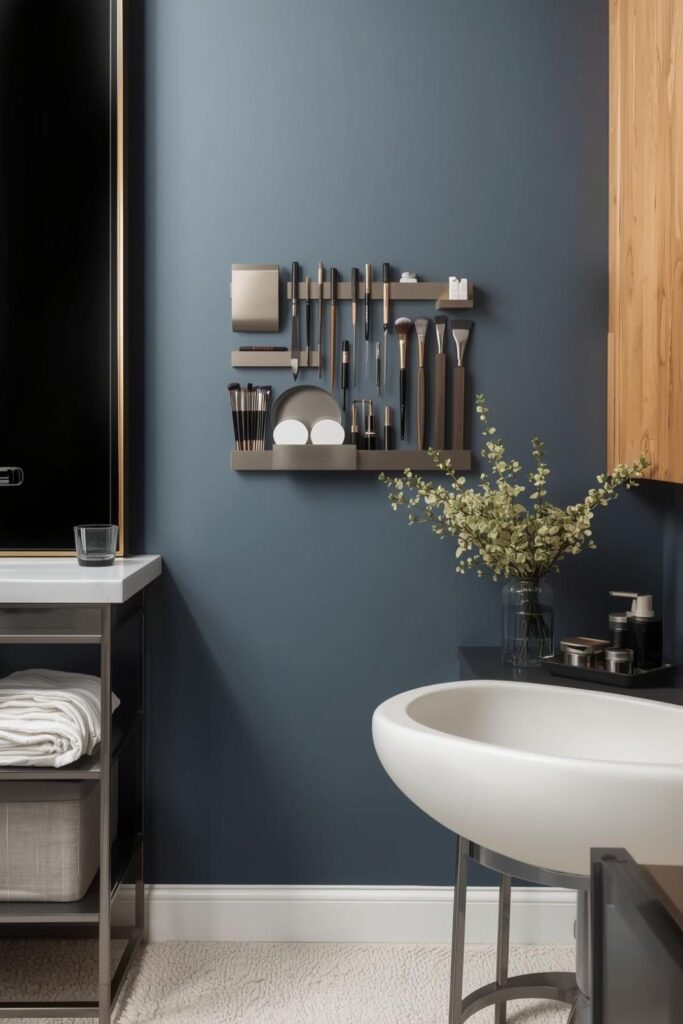 Magnetic Strip Storage for Tweezers, Clips, and Metal Tools