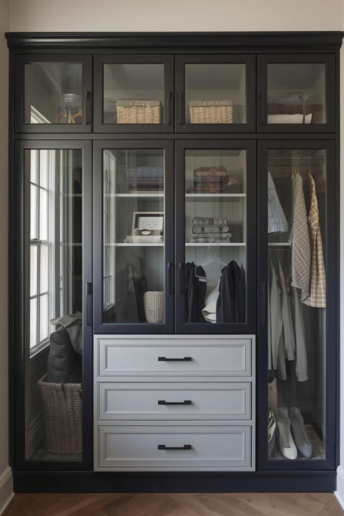 Glass-Front Display Cabinets for a Curated Closet Edit