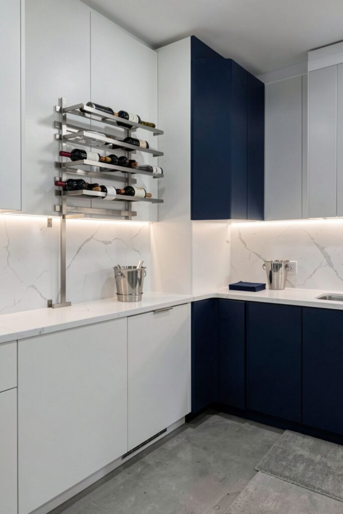 Modern Metal Wine Rack Wall Decor For A Sleek Kitchen