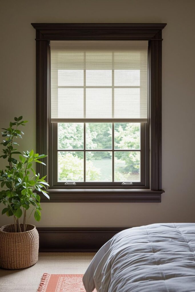 Top-Down Bottom-Up Shades for Privacy Without Darkness